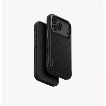 UNIQ Keva MagClick custodia con ricarica per iPhone 18 Pro / 17 Pro, nero
