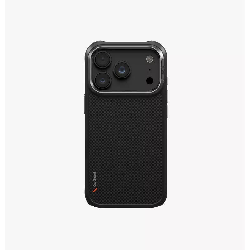 UNIQ Keva MagClick custodia con ricarica per iPhone 18 Pro / 17 Pro, nero