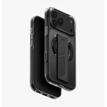 UNIQ Heldro Air iPhone 18 Pro Max / 17 Pro Max Magclick custodia di ricarica vetro fumé
