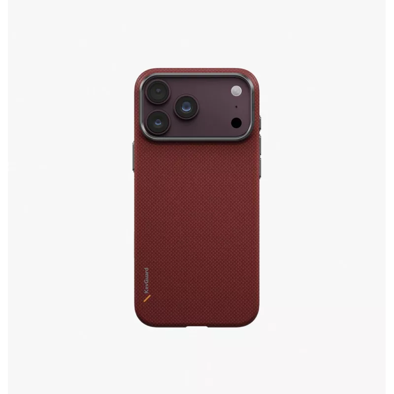 UNIQ Keva Edge Magclick custodia di ricarica per iPhone 18 Pro Max / 17 Pro Max – rosso