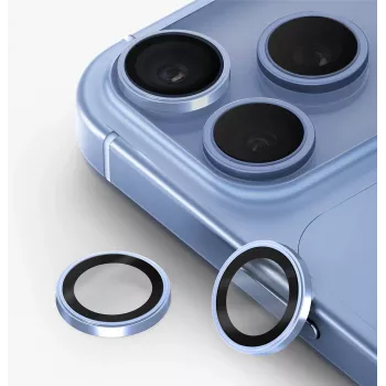 UNIQ Optix Prime protezione obiettivo fotocamera per iPhone 18 Pro / iPhone 18 Pro Max – Glacier Chrome con applicatore