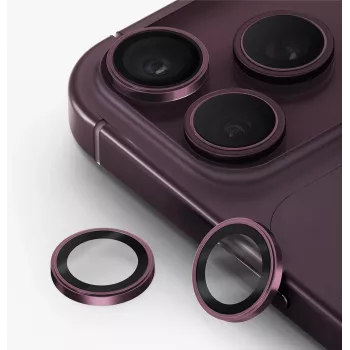 UNIQ Optix Prime protezione obiettivo fotocamera per iPhone 18 Pro / iPhone 18 Pro Max – bordeaux con applicatore