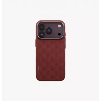 UNIQ Keva Edge MagClick custodia di ricarica per iPhone 18 Pro / 17 Pro - rosso