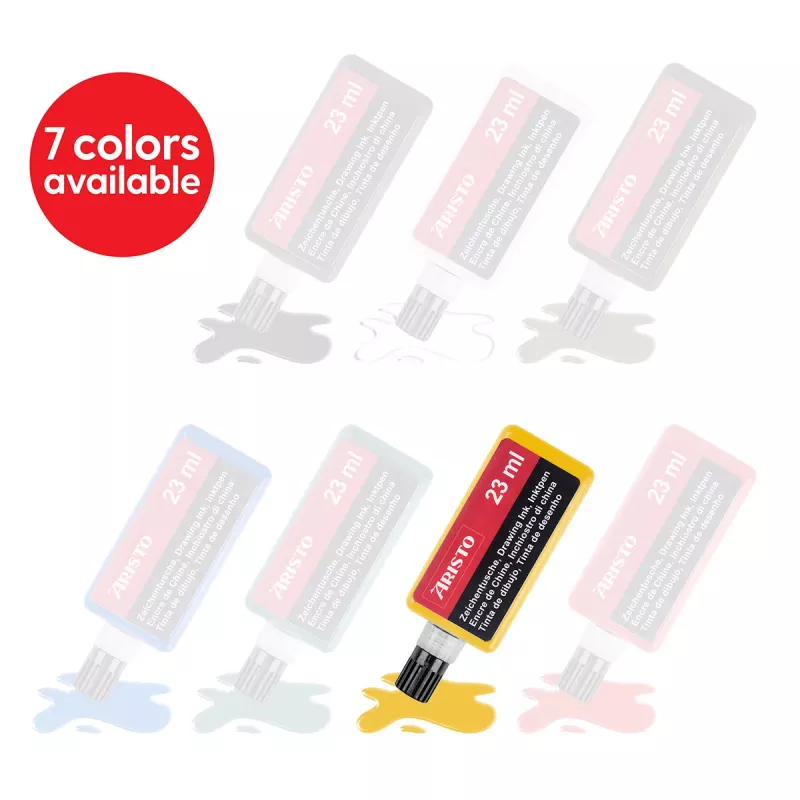ARISTO inchiostro di china giallo 23 ml AR64805