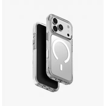 UNIQ Combat Magclick custodia di ricarica per iPhone 18 Pro / 17 Pro - bianco
