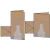 SIGEL biglietto di Natale A6 orso polare con stella cometa, cartoncino kraft 225 g/m², per stampanti laser e fotocopiatrici, 1 pz. (DS084)
