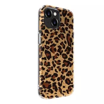 Evelatus EVEAPP15PPDL custodia in policarbonato per Apple iPhone 15, fantasia leopardo