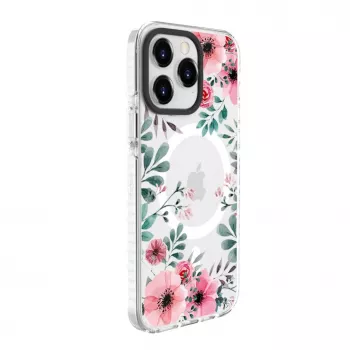 Evelatus custodia trasparente con MagSafe per Apple iPhone 15 Pro - stampa personalizzata trasparente PC+TPU