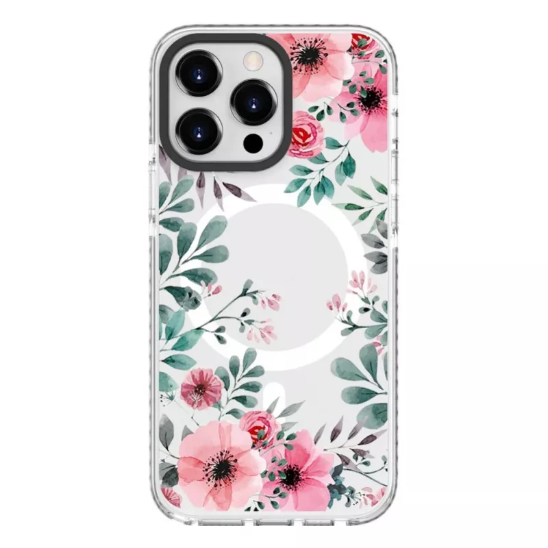 Evelatus custodia trasparente con MagSafe per Apple iPhone 15 Pro - stampa personalizzata trasparente PC+TPU