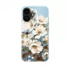 Evelatus custodia Slim Shell con MagSafe per Apple iPhone 16 – stampa personalizzata Flower Blue