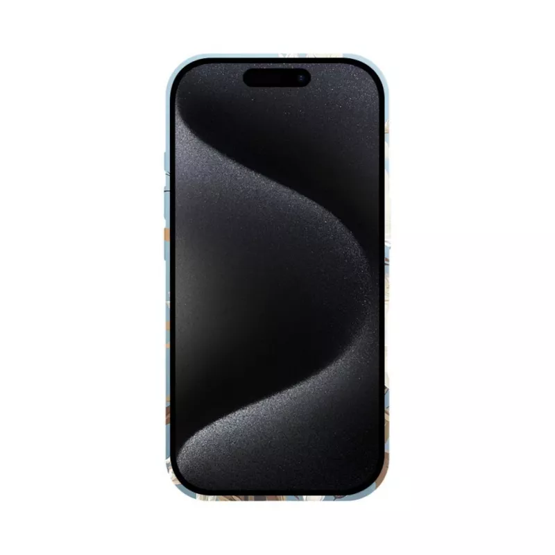 Evelatus custodia Slim Shell con MagSafe per Apple iPhone 16 – stampa personalizzata Flower Blue