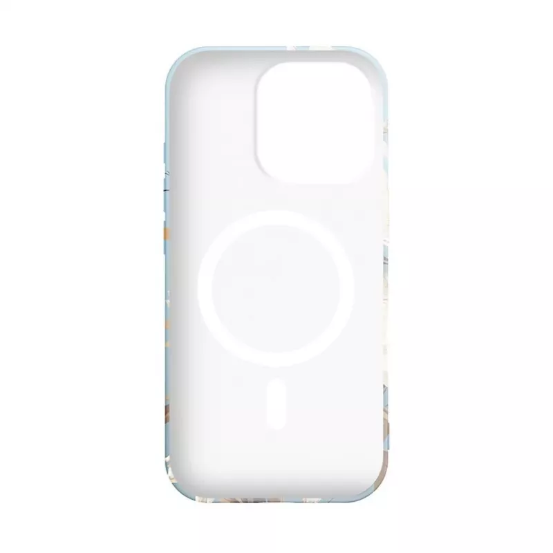 Evelatus custodia Slim Shell con MagSafe per iPhone 16 Pro Max - Flower Blue