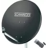 SCHWAIGER Sistema SAT 80 cm 1 utente Single-LNB antracite
