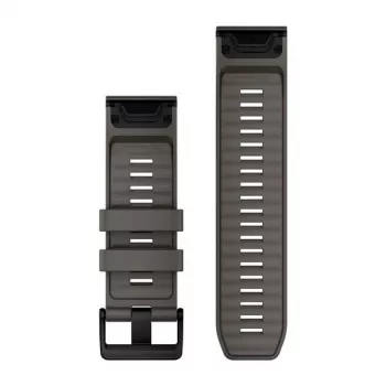 Garmin QuickFit 26 Cinturini per orologio, Pebble Grey silicone [010-14560-00]