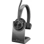 HP Poly Voyager 4300 UC Series 4310 cuffie wireless on-ear con adattatore USB-C e base di ricarica, certificato Zoom 218474-01