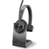 HP Poly Voyager 4300 UC Series 4310 cuffie wireless on-ear con adattatore USB-C e base di ricarica, certificato Zoom 218474-01