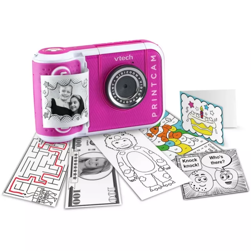 VTech Kidizoom Print Cam rosa – fotocamera digitale con stampa termica