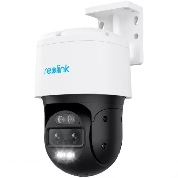 Reolink TrackMix Serie P760 telecamera IP PoE 4K doppio obiettivo con auto-zoom tracking, visione notturna a colori, esterno/interno