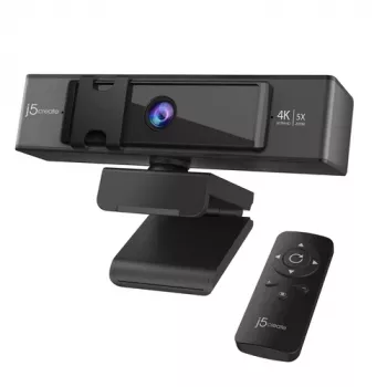 j5create JVCU435-N webcam 4K Ultra HD con zoom digitale 5x e telecomando