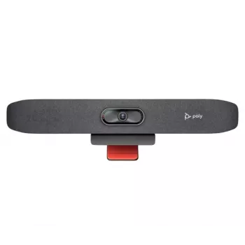 HP Poly Studio R30 Videobar USB - 4K UHD, campo visivo 120°, zoom digitale 5x, NoiseBlockAI, certificato Zoom e Microsoft Teams
