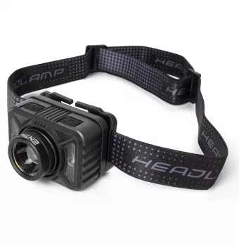 ENTAC EHL-ZH-10W-R Torcia frontale Zoom con batteria ricaricabile 10W sensore di movimento
