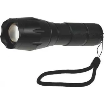 ChiliTec Torcia LED Zoom 10W, 3x AAA, nero 22106