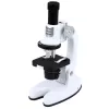 LEAN TOYS set didattico microscopio per bambini Zoom 1200x accessori bianco