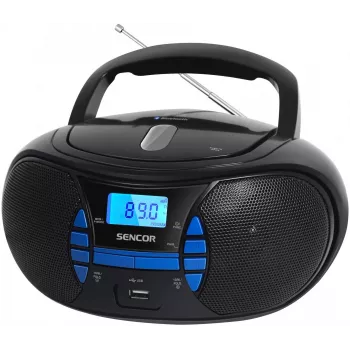 SENCOR SPT 2700BK radio boombox CD/BT/MP3/USB/FM nera