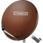 SCHWAIGER set antenna satellitare 80 cm con LNB singolo, rosso mattone