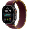 Apple Watch Ultra 4 GPS + Cellular 49 mm cassa in titanio nero con Trail Loop bordeaux – M/L