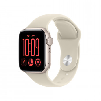 Apple Watch SE 3 GPS 40 mm cassa in alluminio mezzanotte con cinturino sport sabbia – S/M