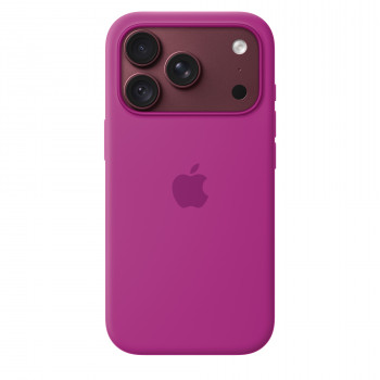 Apple iPhone 18 Pro custodia in silicone compatibile MagSafe – magenta