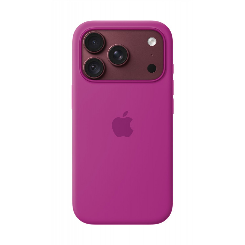 Apple iPhone 18 Pro custodia in silicone compatibile MagSafe – magenta
