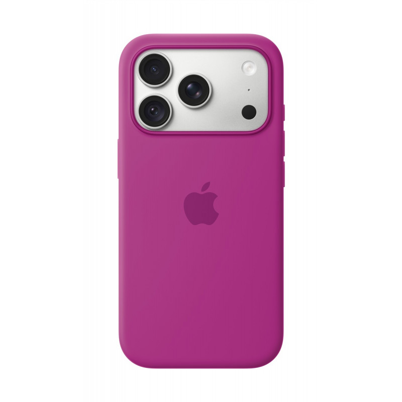 Apple iPhone 18 Pro custodia in silicone compatibile MagSafe – magenta