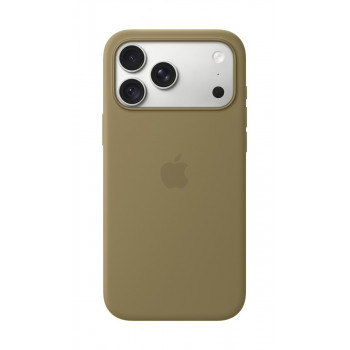 Apple iPhone 18 Pro Max custodia in silicone compatibile MagSafe – oliva