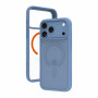 dbramante1928 Grenen Ultra MS custodia MagSafe per iPhone 17 Pro Max / 18 Pro Max, D3O, Frosted Clear/blu