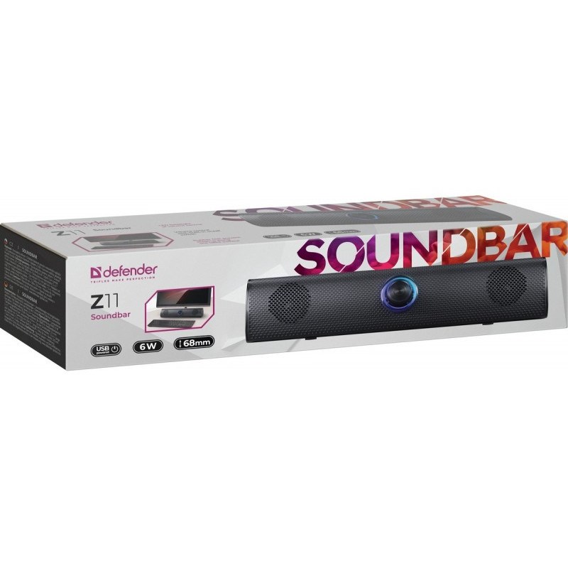Defender Z11 soundbar 6W LED, nero