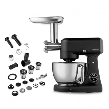 Medion MD12600 robot da cucina digitale, 800 W, ciotola 4,6 L, nero (50076278)