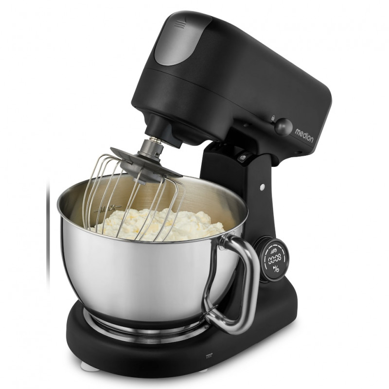 Medion MD12600 robot da cucina digitale, 800 W, ciotola 4,6 L, nero (50076278)