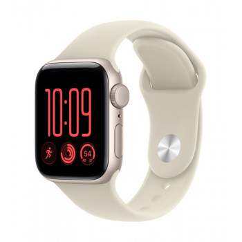 Apple Watch SE 3 GPS 40 mm cassa in alluminio stella polare con cinturino Sport sabbia – M/L
