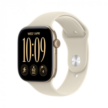 Apple Watch Series 12 GPS 42 mm cassa in alluminio oro con cinturino Sport sabbia – S/M