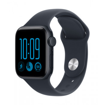 Apple Watch SE 3 GPS + Cellular 40mm cassa in alluminio Midnight con cinturino Sport blu navy - S/M