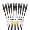 StarTech cavo patch Cat6 U/UTP slim RJ45, 0,25 m, nero, confezione da 10