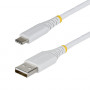 StarTech cavo USB 2.0 intrecciato USB-A a USB-C, 3 m, 15 W, bianco