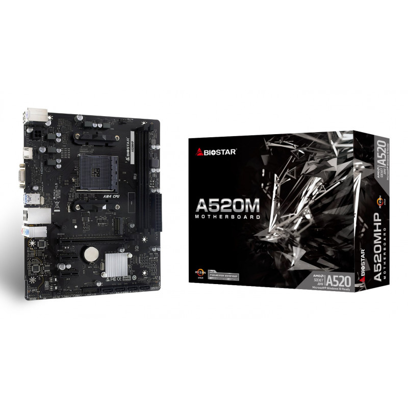 Biostar A520MHP 2.0 AMD A520 AM4 Micro-ATX scheda madre