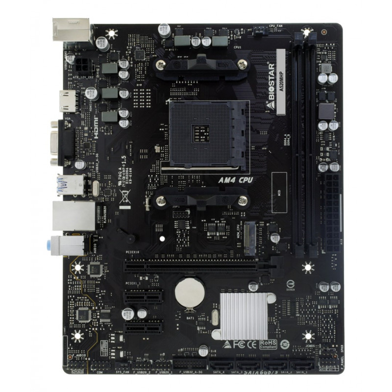 Biostar A520MHP 2.0 AMD A520 AM4 Micro-ATX scheda madre