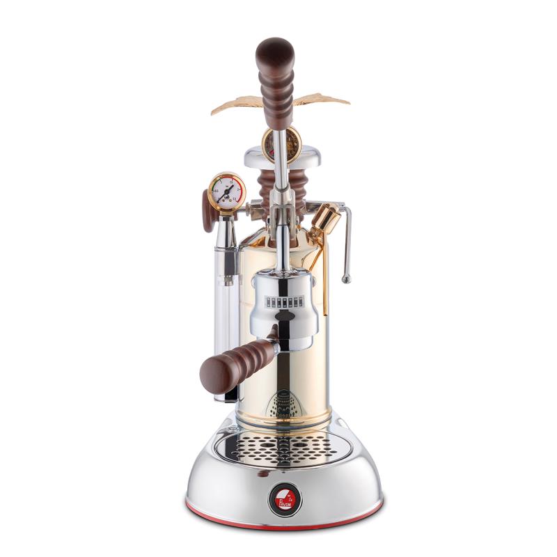 La Pavoni Esperto Competente LPLESC01EU macchina per espresso a leva, cromo/oro
