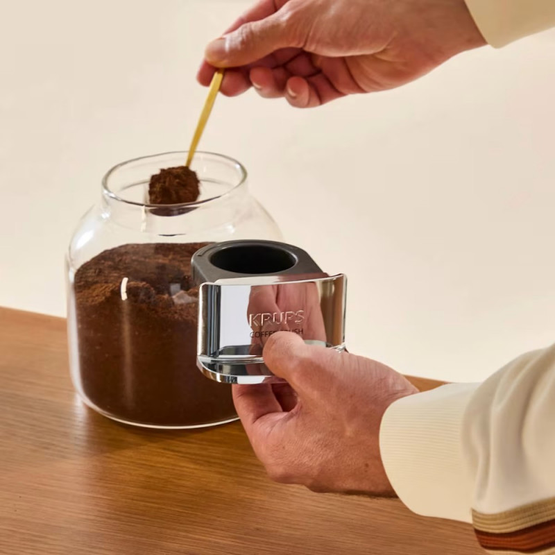 Krups Coffee Crush SA401LE0 macchina per espresso, nero/verde