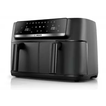Bosch Serie 4 MAFD440B7 friggitrice ad aria Dual-Basket, 9 L, 2500 W, nero