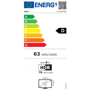 Sony BRAVIA 7 II K65XR75M2B TV Smart 4K Ultra HD True RGB 65
